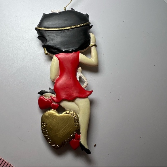 Vintage Betty Boop in Red Mini Dress Christmas Ornament 1999 - Picture 3 of 5